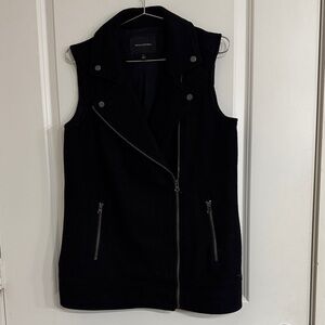 Banana Republic Black Sleeveless Vest wool